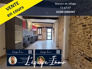 maison-villa à la vente -   32200  GIMONT, surface 67 m2 vente maison-villa - APR685930